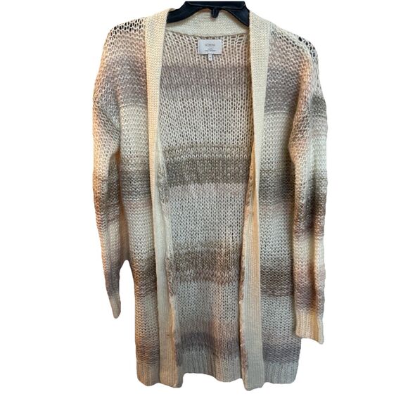 Numph Anthropologie Metallic Knit Woven Cardigan Sz XS MSRP $148 - Picture 3 of 10